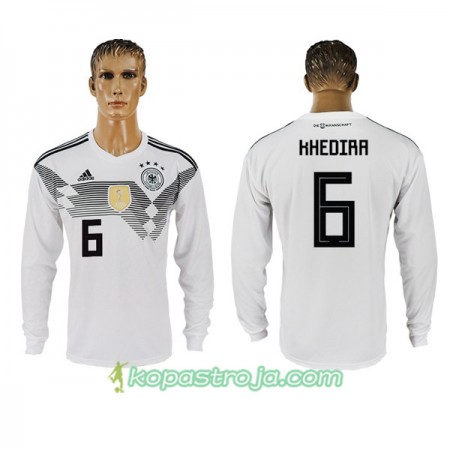 Billiga Fotbollströjor Tyskland Khedira 6 WM 2018 Hemma tröja Långärmad